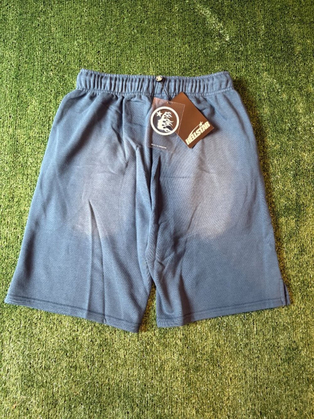 Hellstar Flame Graphic Shorts Blue NWT - Picture 4 of 6